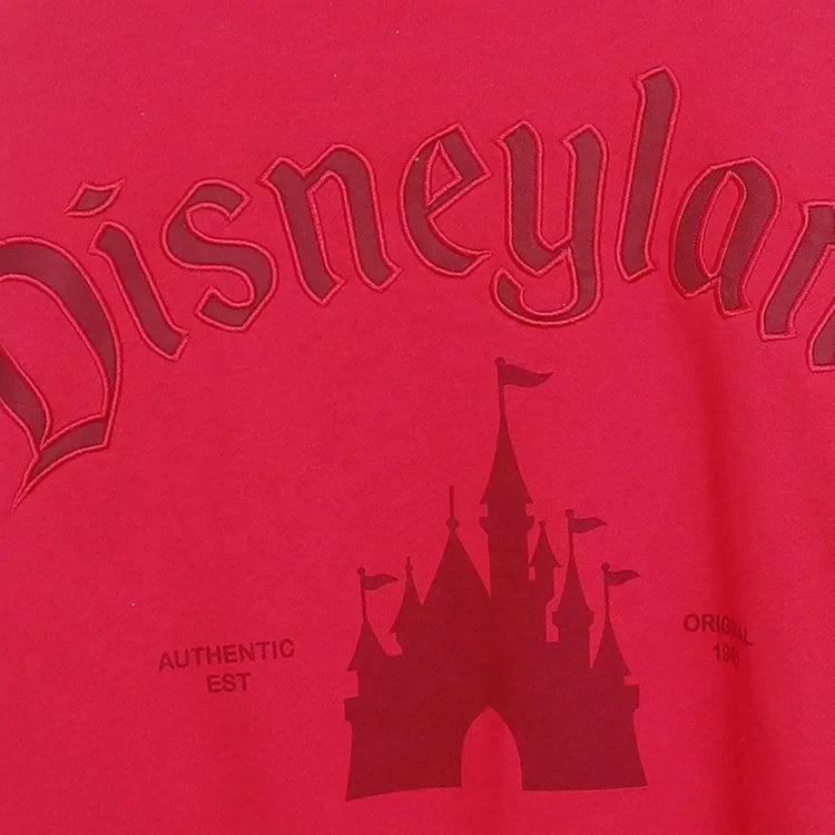 Mickey Mouse Letter Embroidery Sweatshirt New Women Long Sleeve O-Neck Pullover Jumper Tops