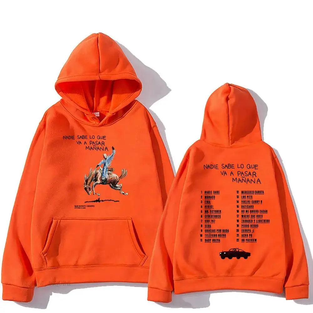 Hoodies Men/Women Clothing Sudaderas Album Nadie Sabe Lo Que Va Pasar Manana Sweatshirts Long Sleeve Autumn Hoody