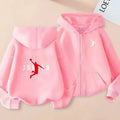 Children's Zipper Clothing Style Basketball Sweatshirt Fashion Idol star Coat Boys Girls 3-13 Yrs Hoodies Sports Casual Cardigan