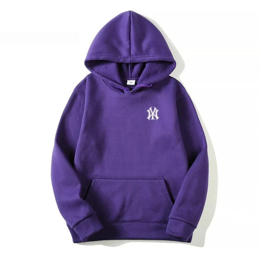 Men's and Women's Casual Fashion Trend Fleece Hooded Hoodies Spring Fall Outdoor Sweatshirt Popular Font Print Pullovers Coat