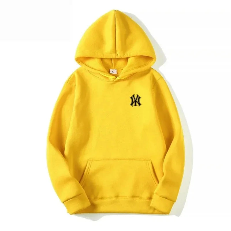 Men's and Women's Casual Fashion Trend Fleece Hooded Hoodies Spring Fall Outdoor Sweatshirt Popular Font Print Pullovers Coat