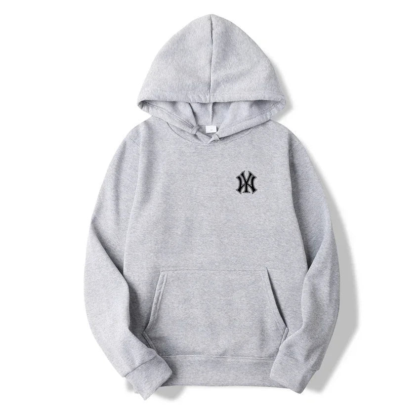 Men's and Women's Casual Fashion Trend Fleece Hooded Hoodies Spring Fall Outdoor Sweatshirt Popular Font Print Pullovers Coat