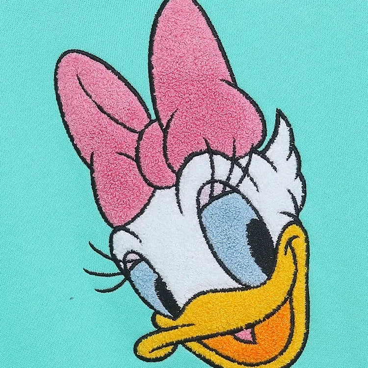 Sweatshirt Mickey Mouse Daisy Duck Cartoon Print Embroidery Women Pullover Fleece Tee Jumper Tops