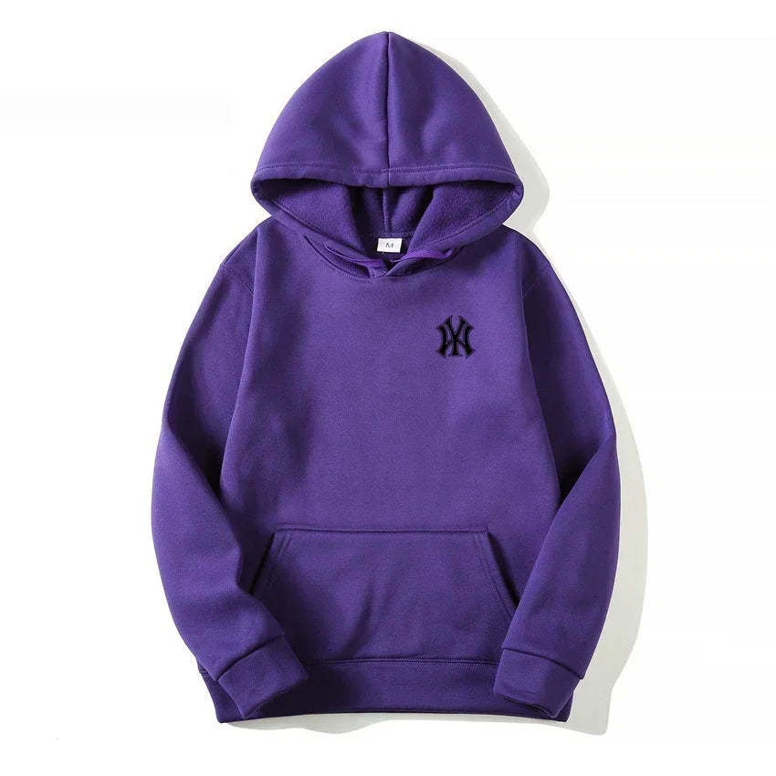 Men's and Women's Casual Fashion Trend Fleece Hooded Hoodies Spring Fall Outdoor Sweatshirt Popular Font Print Pullovers Coat