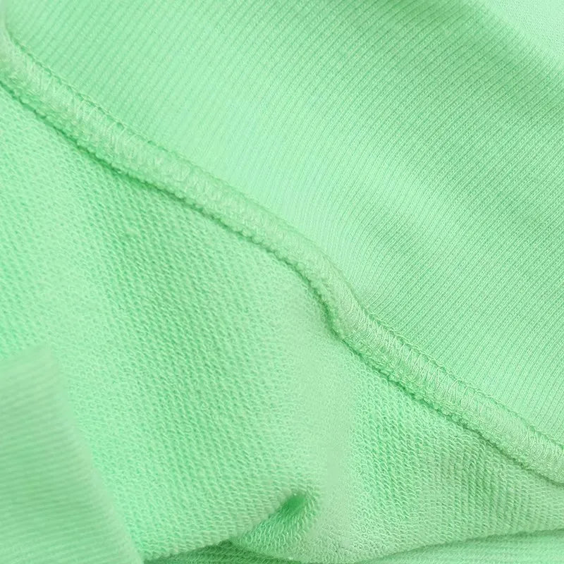 Embroidery Cartoon Print Sweatshirt Women Couple Long Sleeve Pullover Jumper Tops