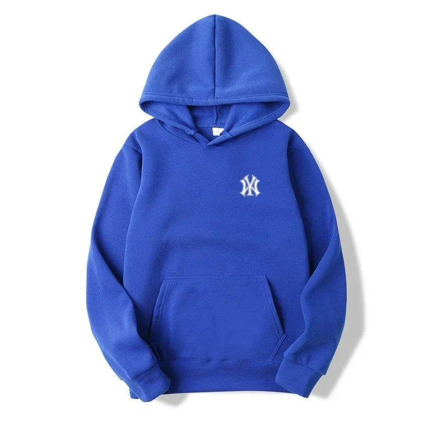 Men's and Women's Casual Fashion Trend Fleece Hooded Hoodies Spring Fall Outdoor Sweatshirt Popular Font Print Pullovers Coat