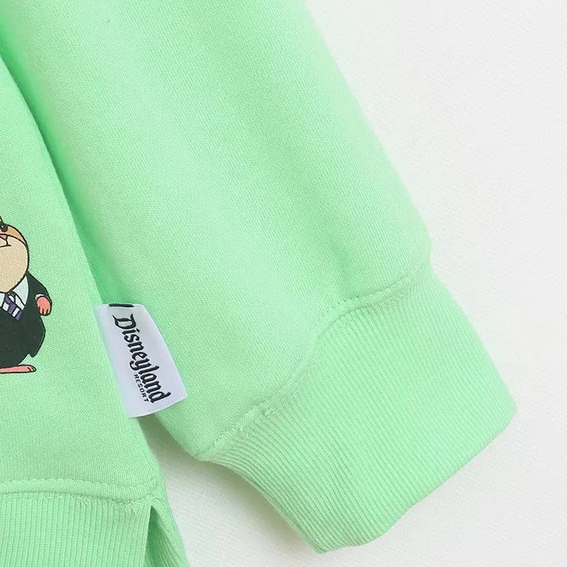 Embroidery Cartoon Print Sweatshirt Women Couple Long Sleeve Pullover Jumper Tops