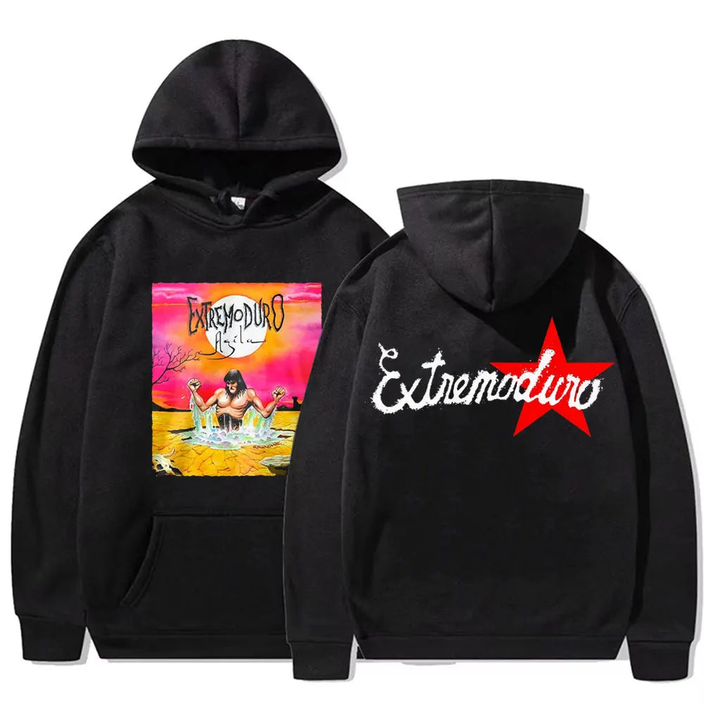 Graphic Hoodies Men Women Fashion Retro Long Sleeve Sweatshirt Man Fleece Loose Oversized Hoodie