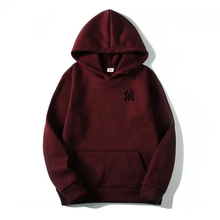 Men's and Women's Casual Fashion Trend Fleece Hooded Hoodies Spring Fall Outdoor Sweatshirt Popular Font Print Pullovers Coat
