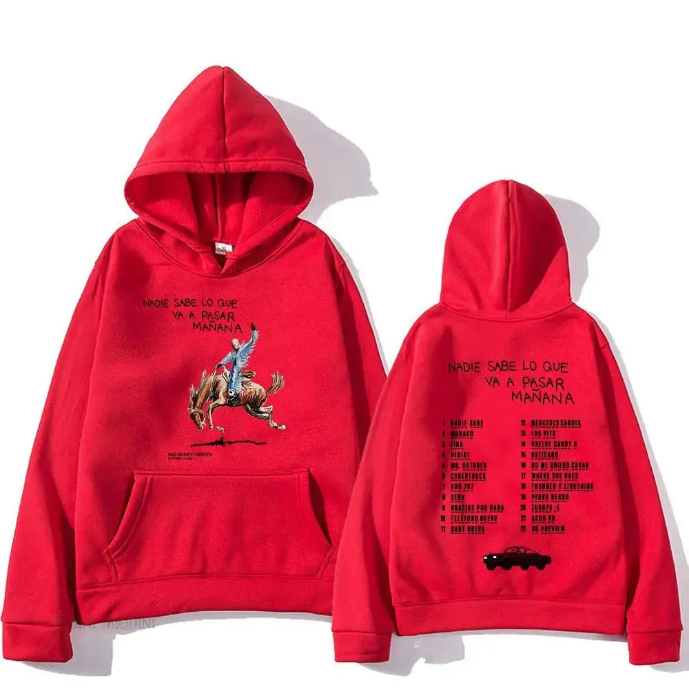 Hoodies Men/Women Clothing Sudaderas Album Nadie Sabe Lo Que Va Pasar Manana Sweatshirts Long Sleeve Autumn Hoody
