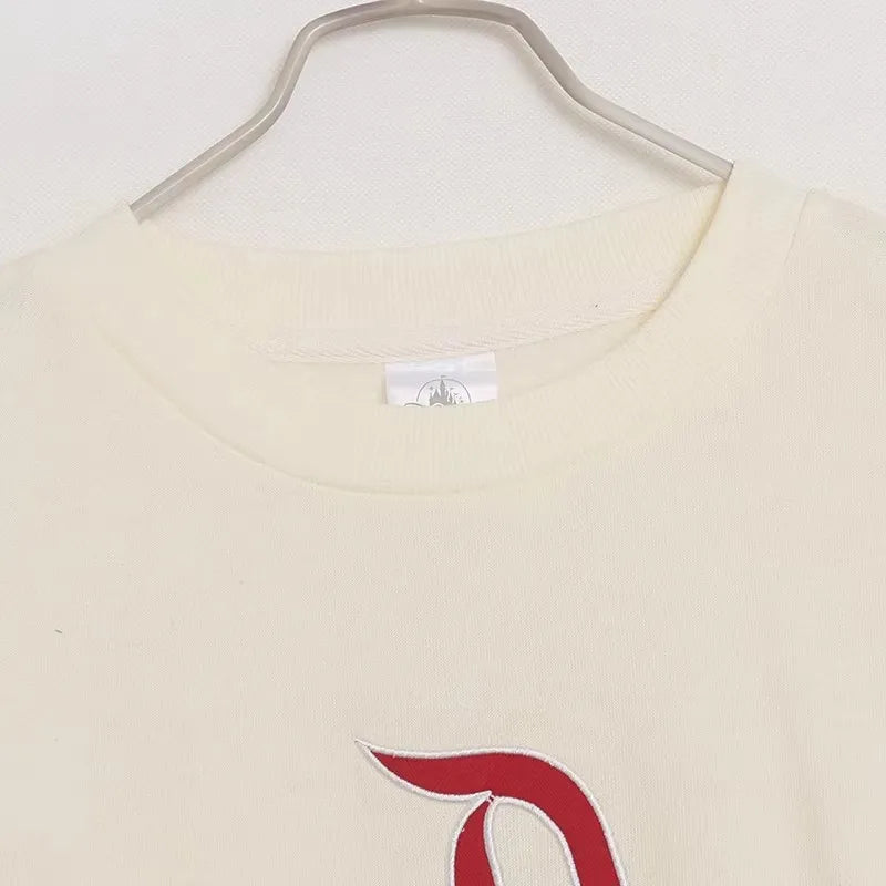 Mickey Mouse Letter Embroidery Sweatshirt New Women Long Sleeve O-Neck Pullover Jumper Tops