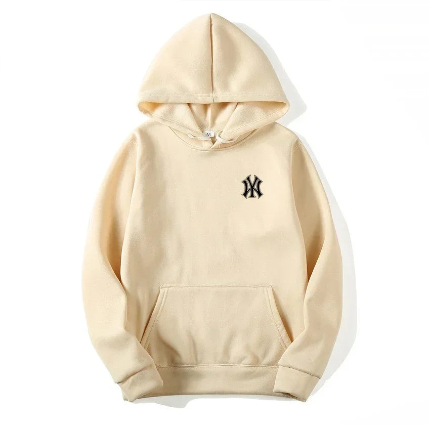 Men's and Women's Casual Fashion Trend Fleece Hooded Hoodies Spring Fall Outdoor Sweatshirt Popular Font Print Pullovers Coat