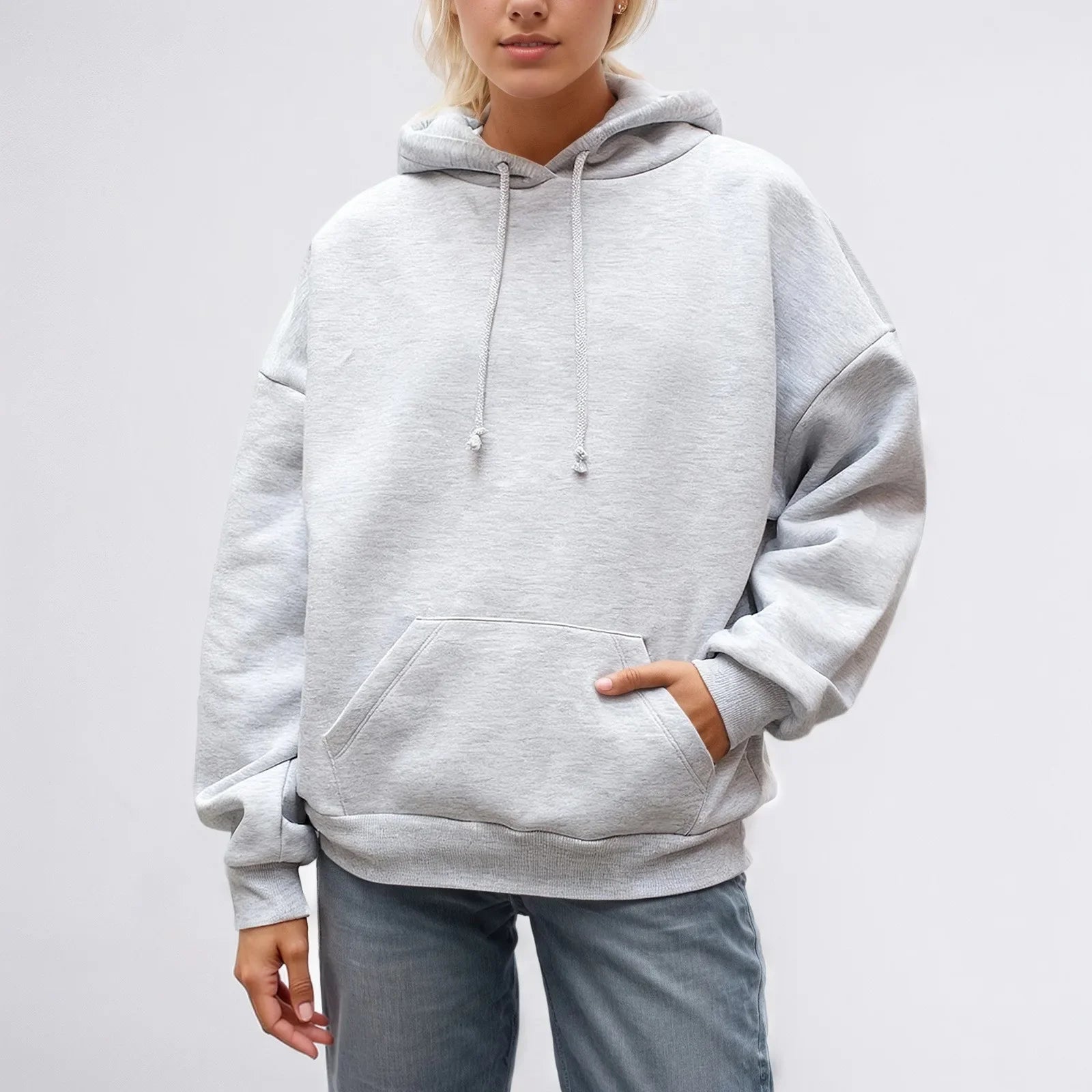 Glitter Angel Wings Printed Hoodies Women Streetwear Loose Long Sleeve White Pullover Fashion Y2k Harajuku Casual Sweatshirts