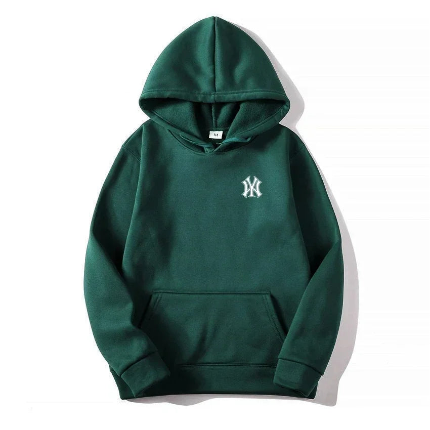 Men's and Women's Casual Fashion Trend Fleece Hooded Hoodies Spring Fall Outdoor Sweatshirt Popular Font Print Pullovers Coat