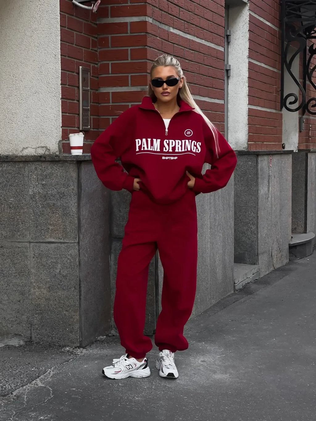 Spring Hoodies Women Letter Print Sweatshirt Hoodie Red Turtleneck Half Zipper Collar Pullover Tops K Pop Clothes Y2k