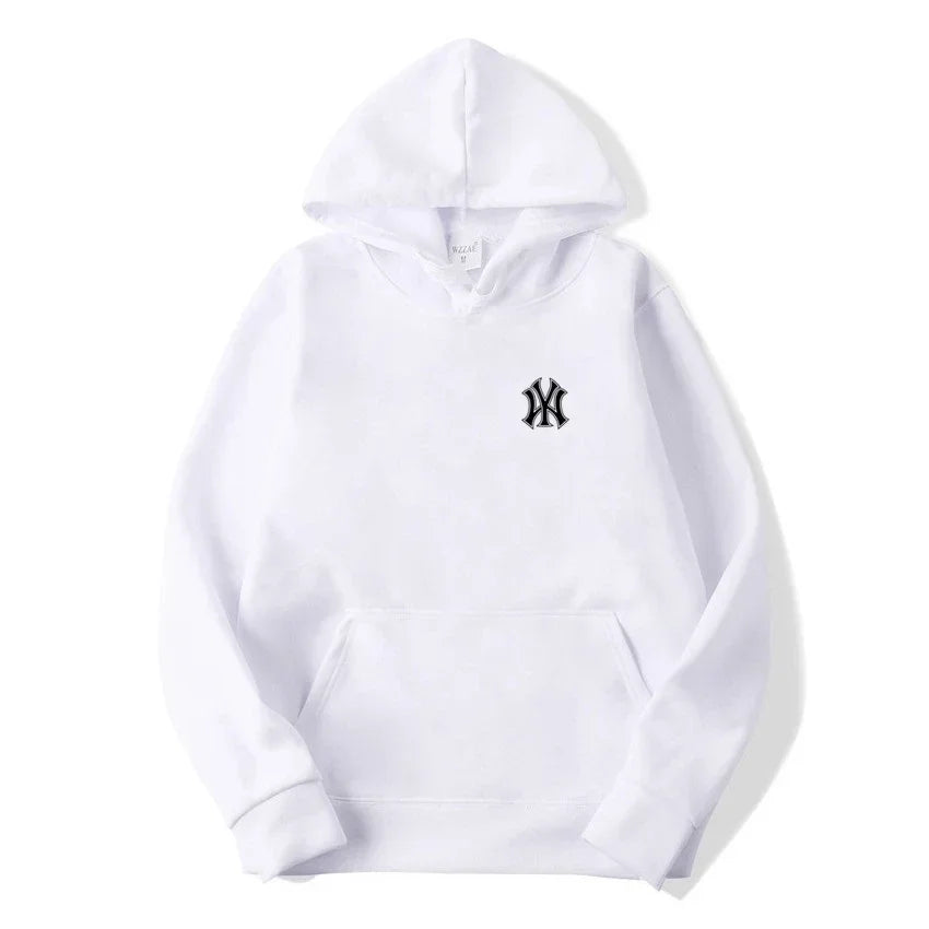 Men's and Women's Casual Fashion Trend Fleece Hooded Hoodies Spring Fall Outdoor Sweatshirt Popular Font Print Pullovers Coat