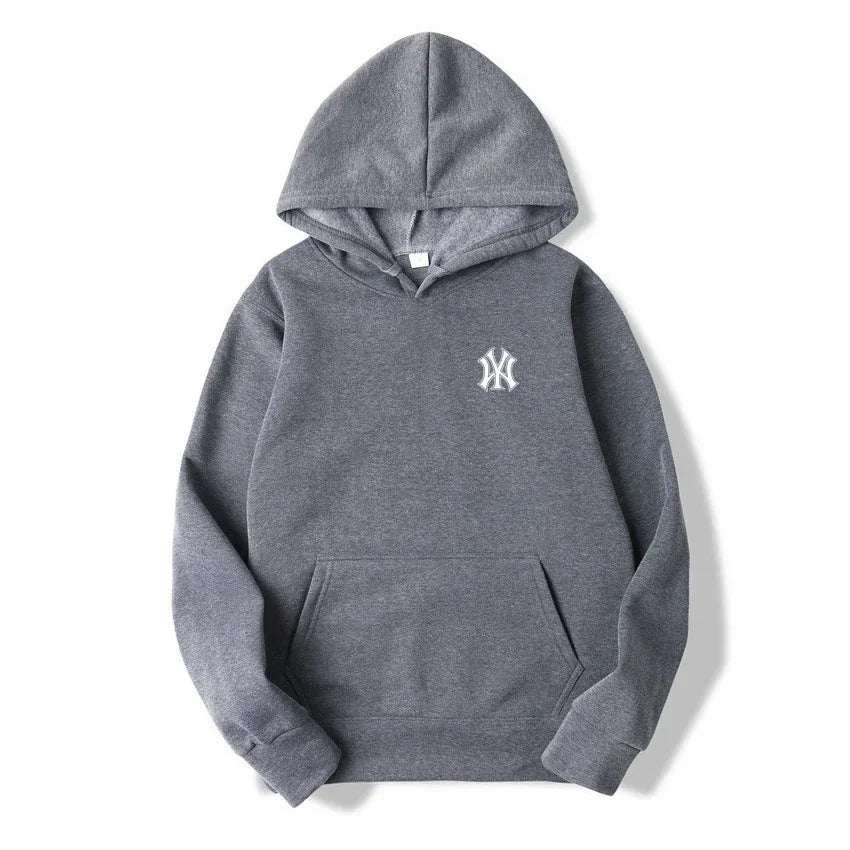 Men's and Women's Casual Fashion Trend Fleece Hooded Hoodies Spring Fall Outdoor Sweatshirt Popular Font Print Pullovers Coat