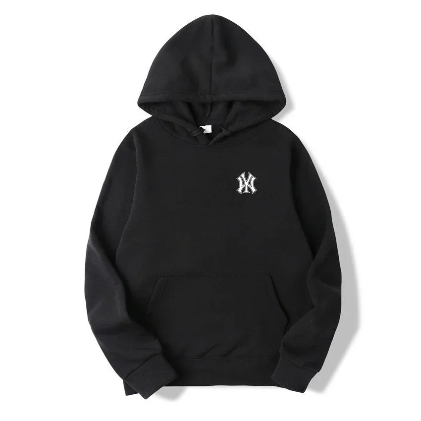 Men's and Women's Casual Fashion Trend Fleece Hooded Hoodies Spring Fall Outdoor Sweatshirt Popular Font Print Pullovers Coat