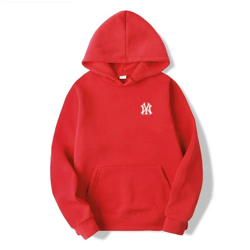 Men's and Women's Casual Fashion Trend Fleece Hooded Hoodies Spring Fall Outdoor Sweatshirt Popular Font Print Pullovers Coat