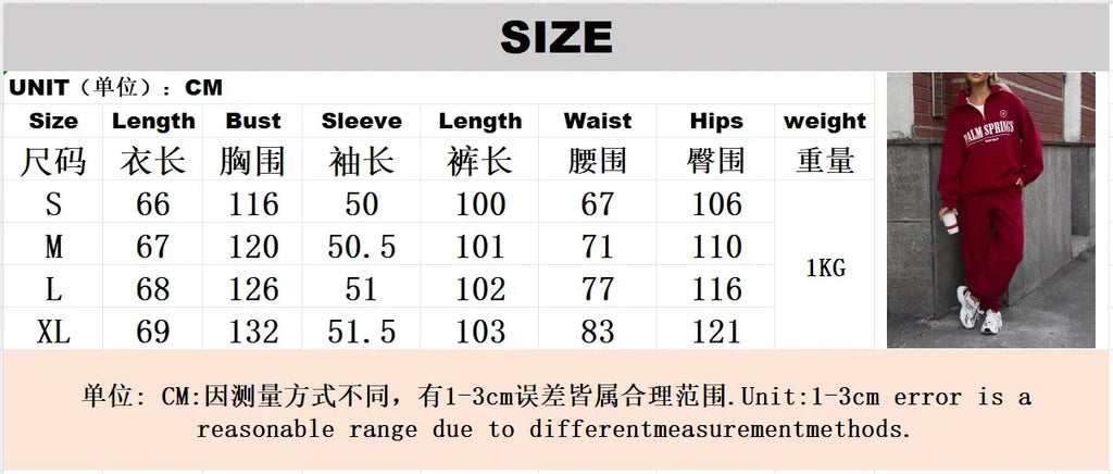Spring Hoodies Women Letter Print Sweatshirt Hoodie Red Turtleneck Half Zipper Collar Pullover Tops K Pop Clothes Y2k