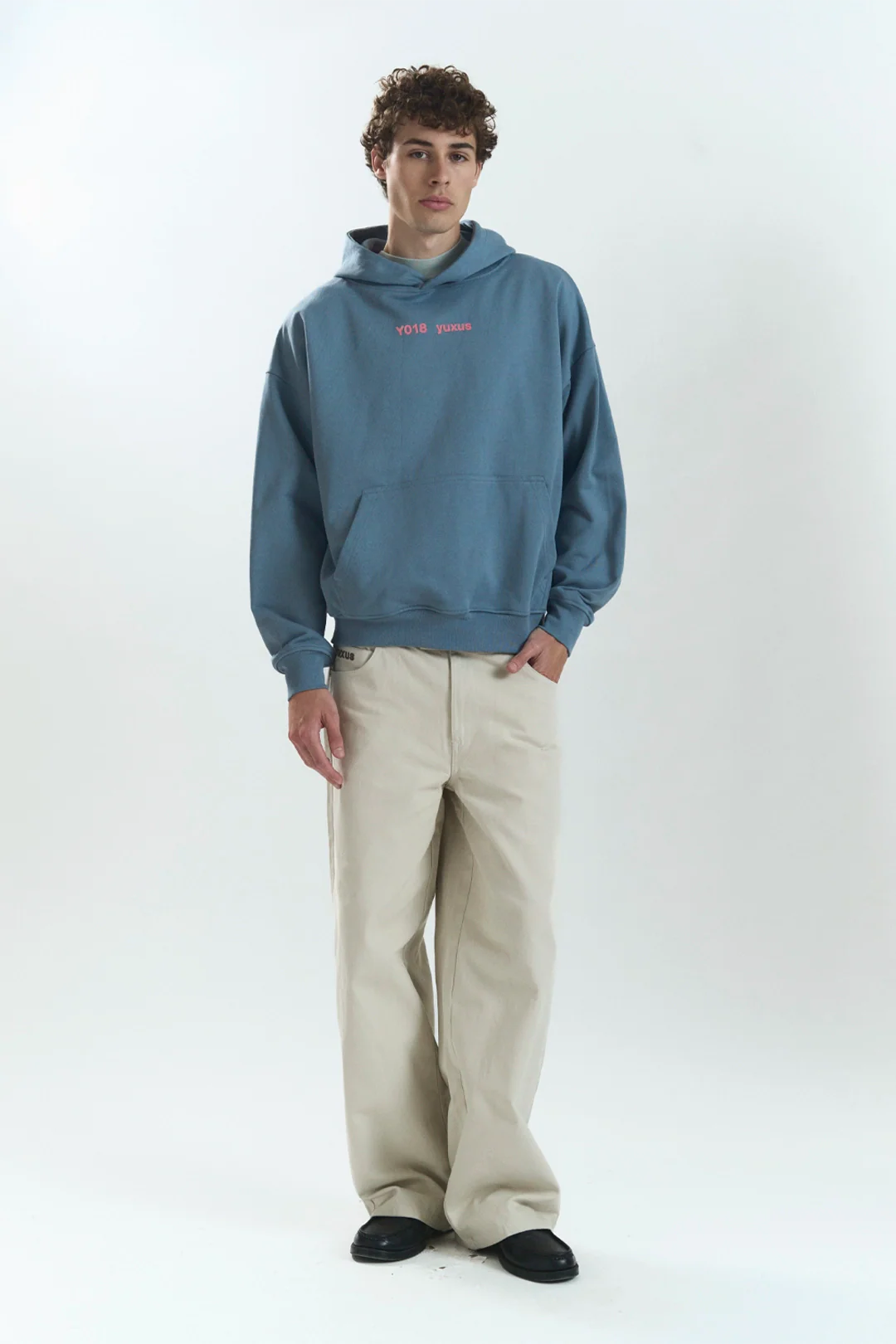 DAILY LOWERCASE HOODIE BLUE