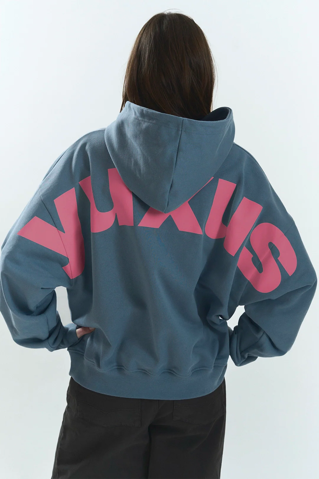 DAILY LOWERCASE HOODIE BLUE