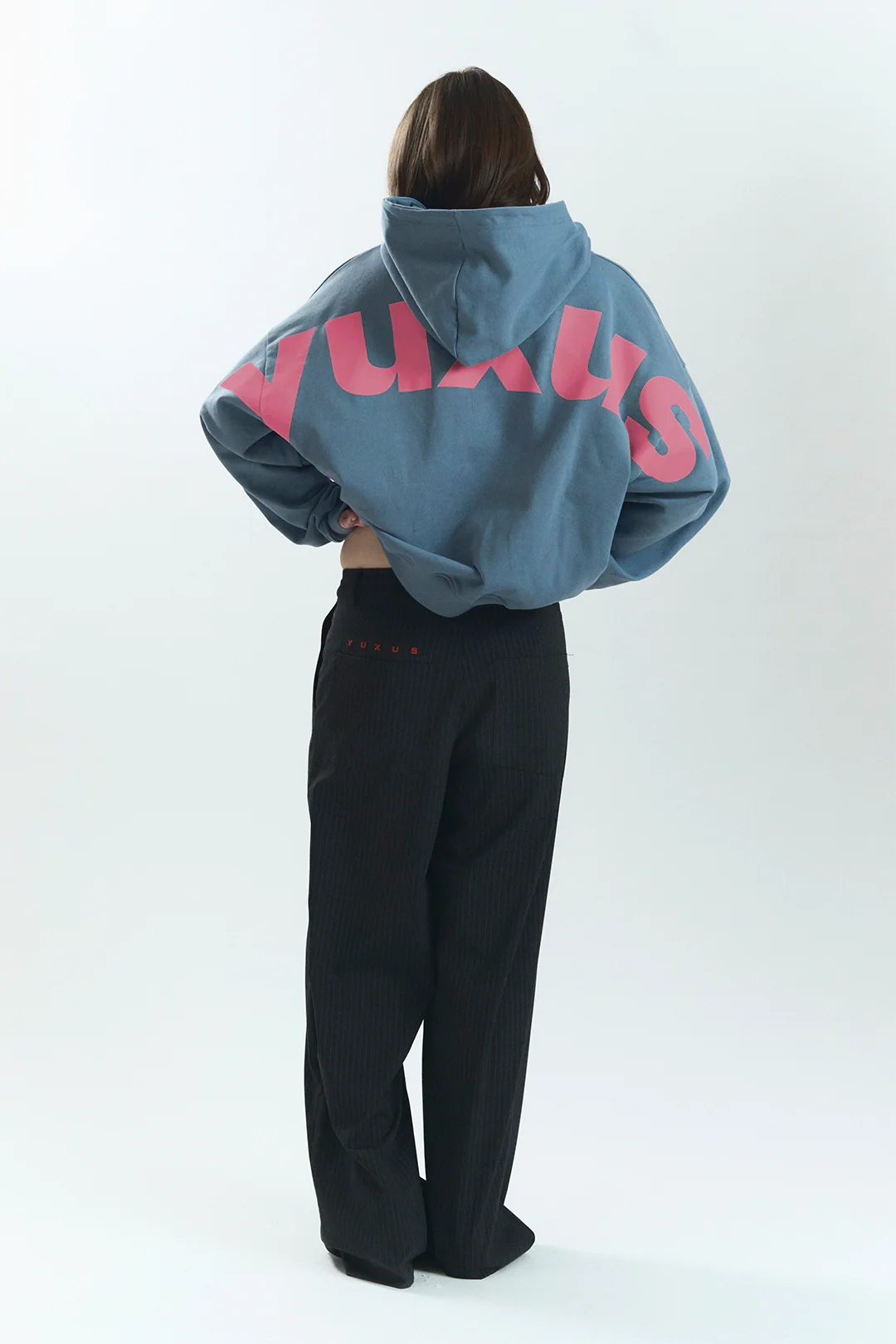 DAILY LOWERCASE HOODIE BLUE