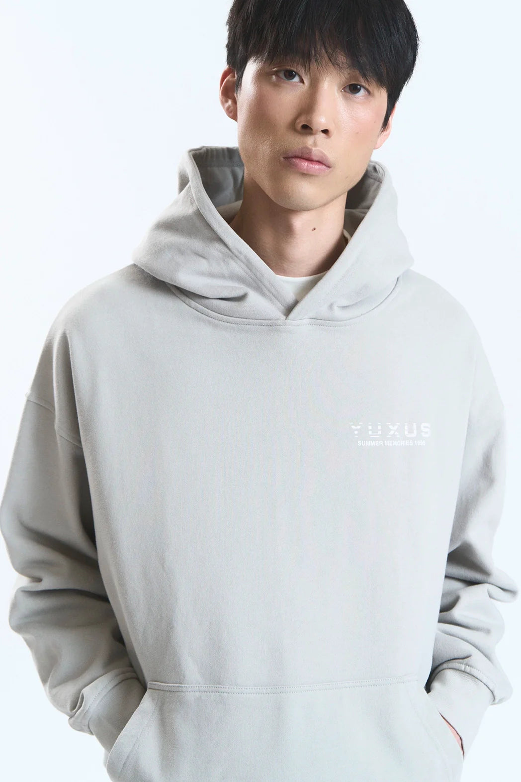 MORT MEMORIES HOODIE LIGHT GREY