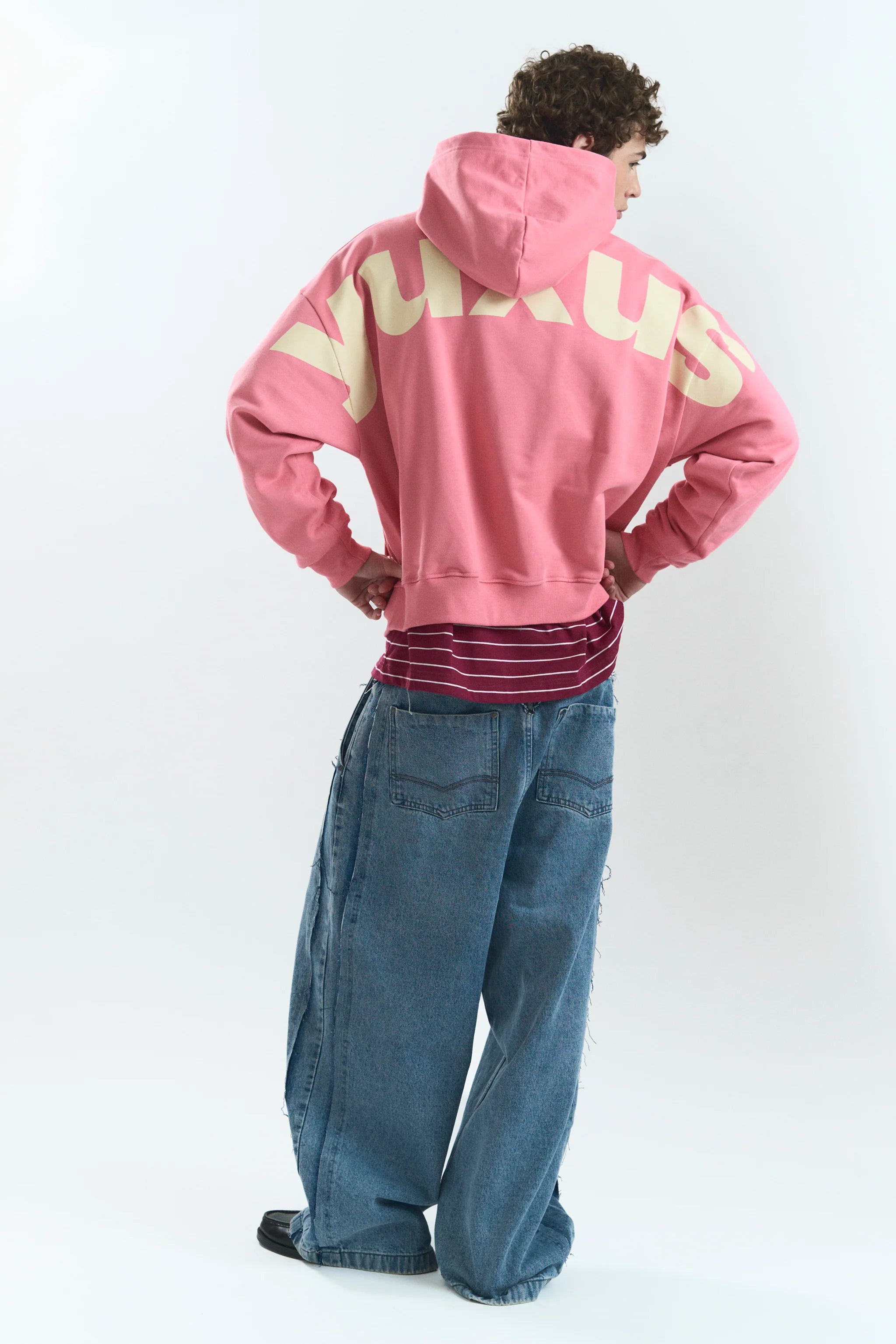 POW LOWERCASE HOODIE PINK