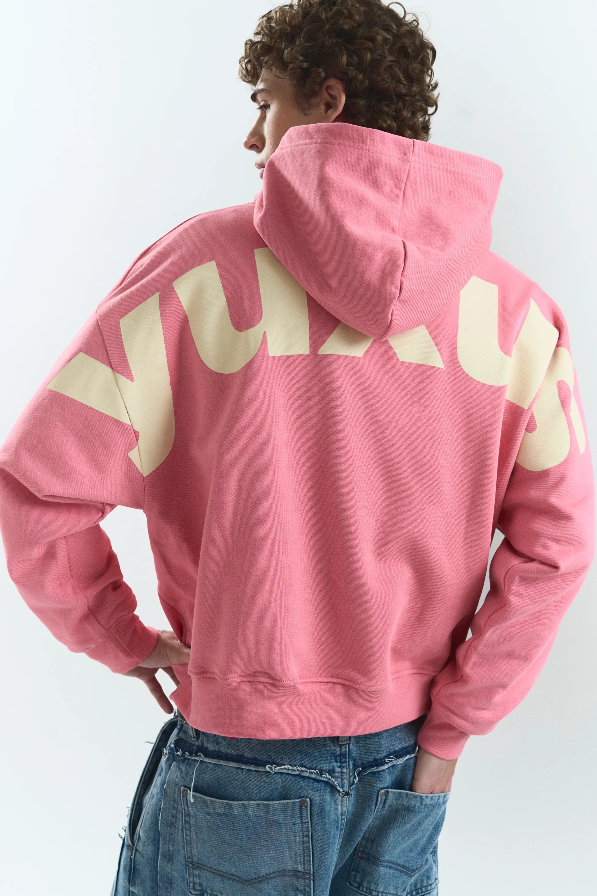 POW LOWERCASE HOODIE PINK