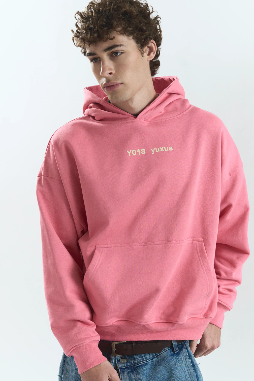 POW LOWERCASE HOODIE PINK