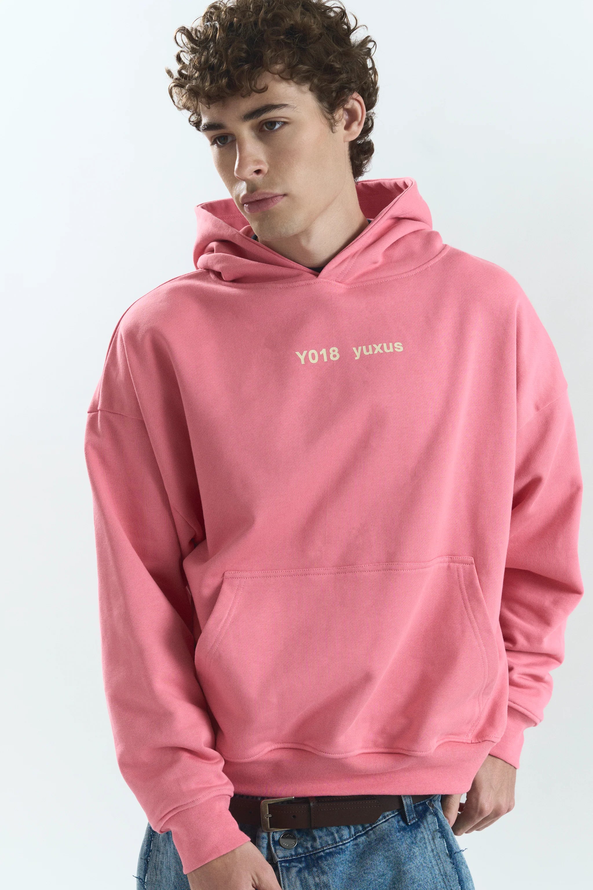 POW LOWERCASE HOODIE PINK