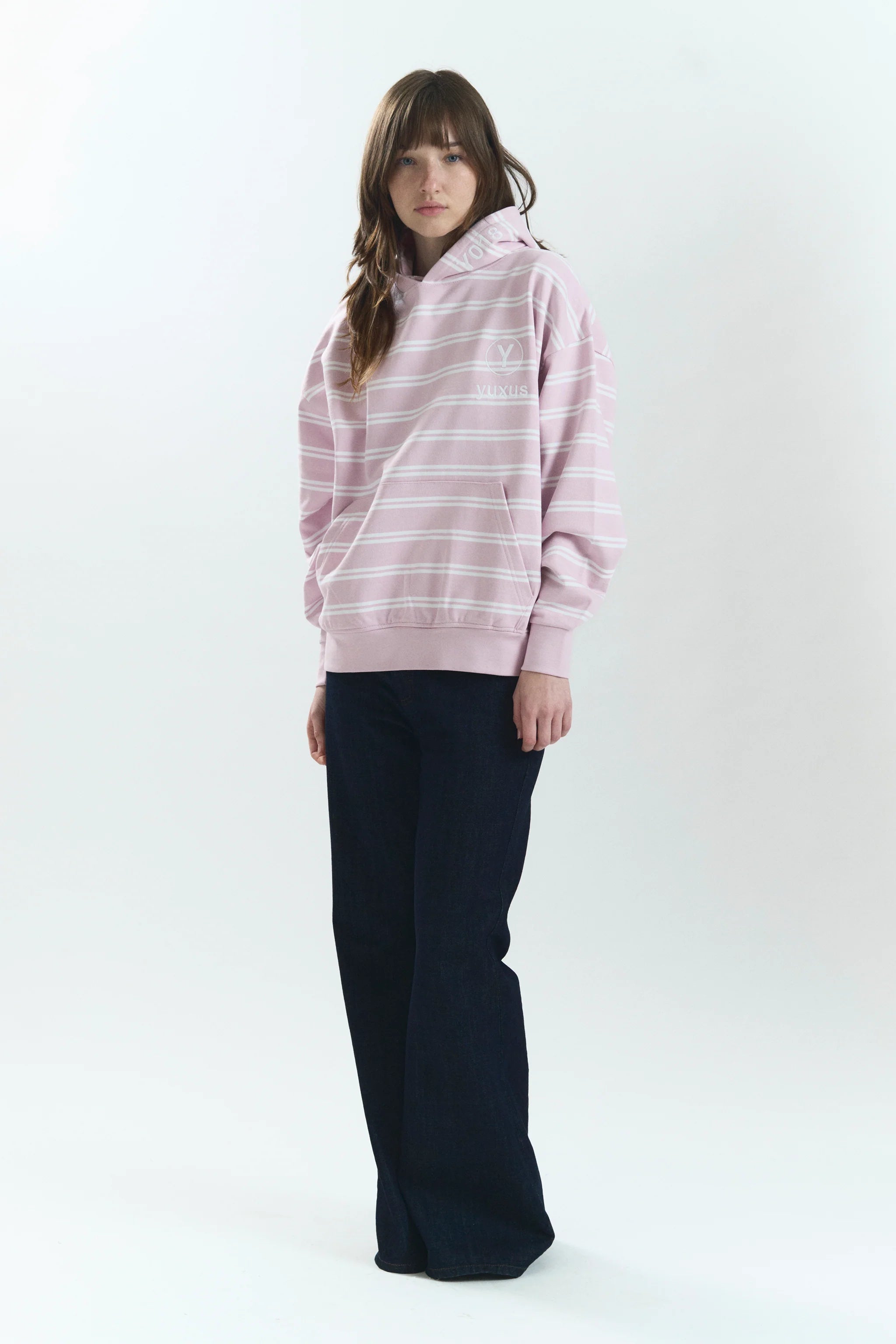 SKIN LOWERCASE HOODIE PINK