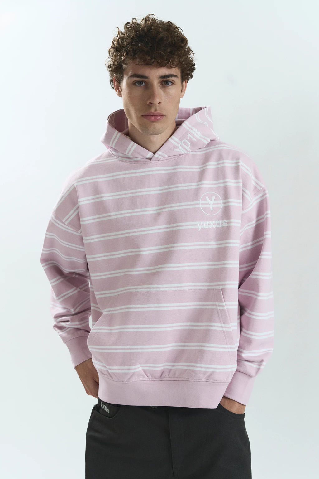 SKIN LOWERCASE HOODIE PINK