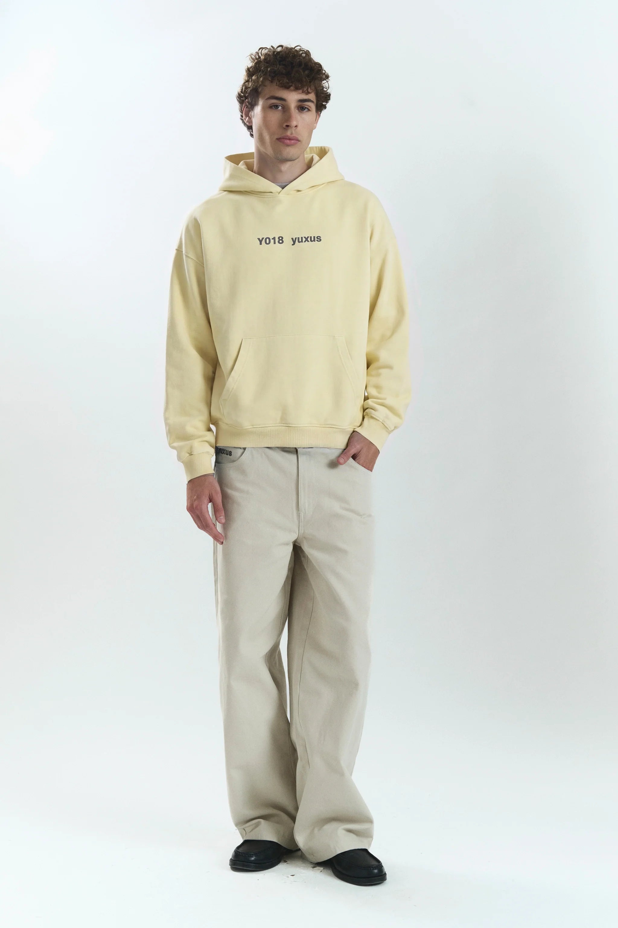 DENSE LOWERCASE HOODIE YELLOW