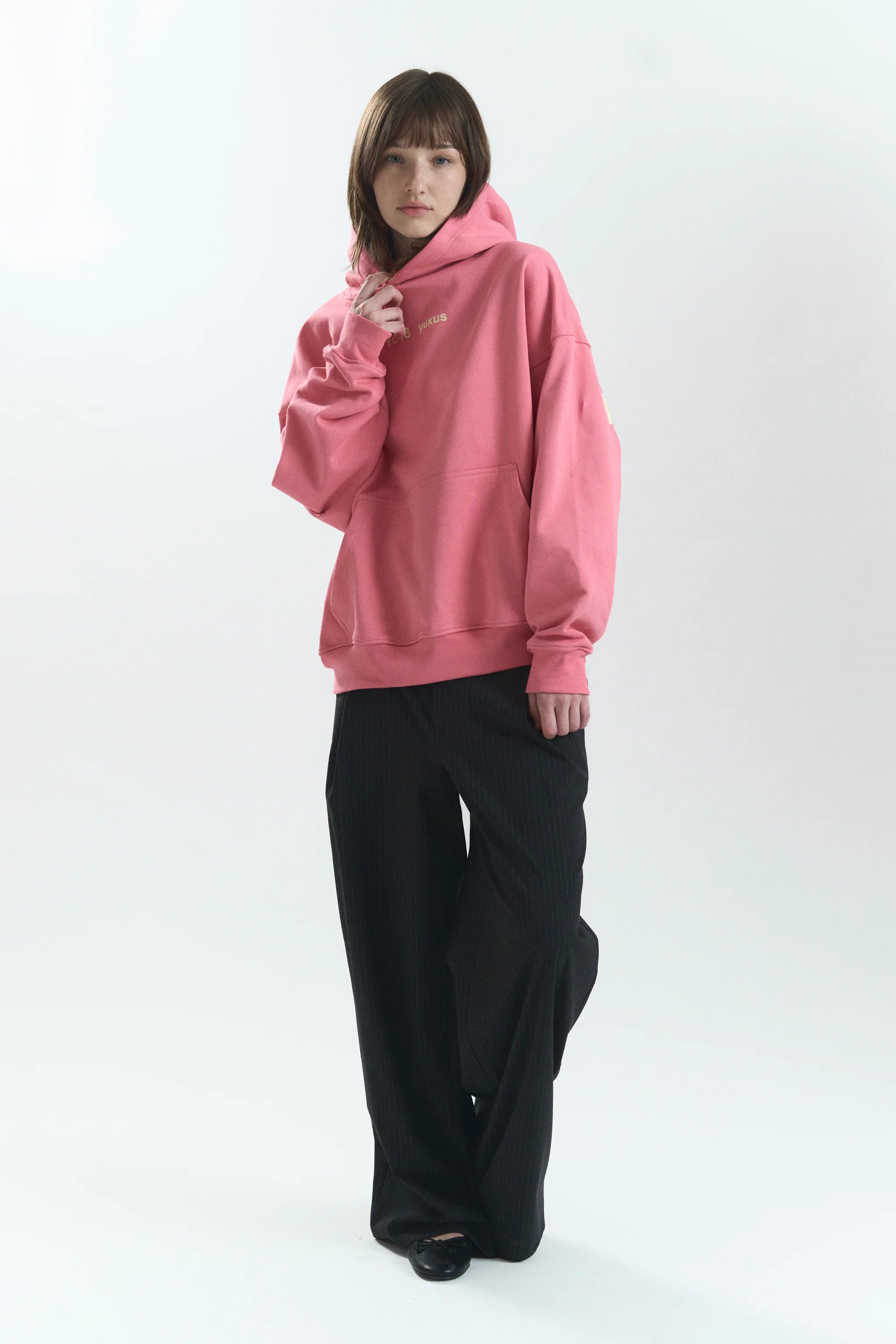 POW LOWERCASE HOODIE PINK