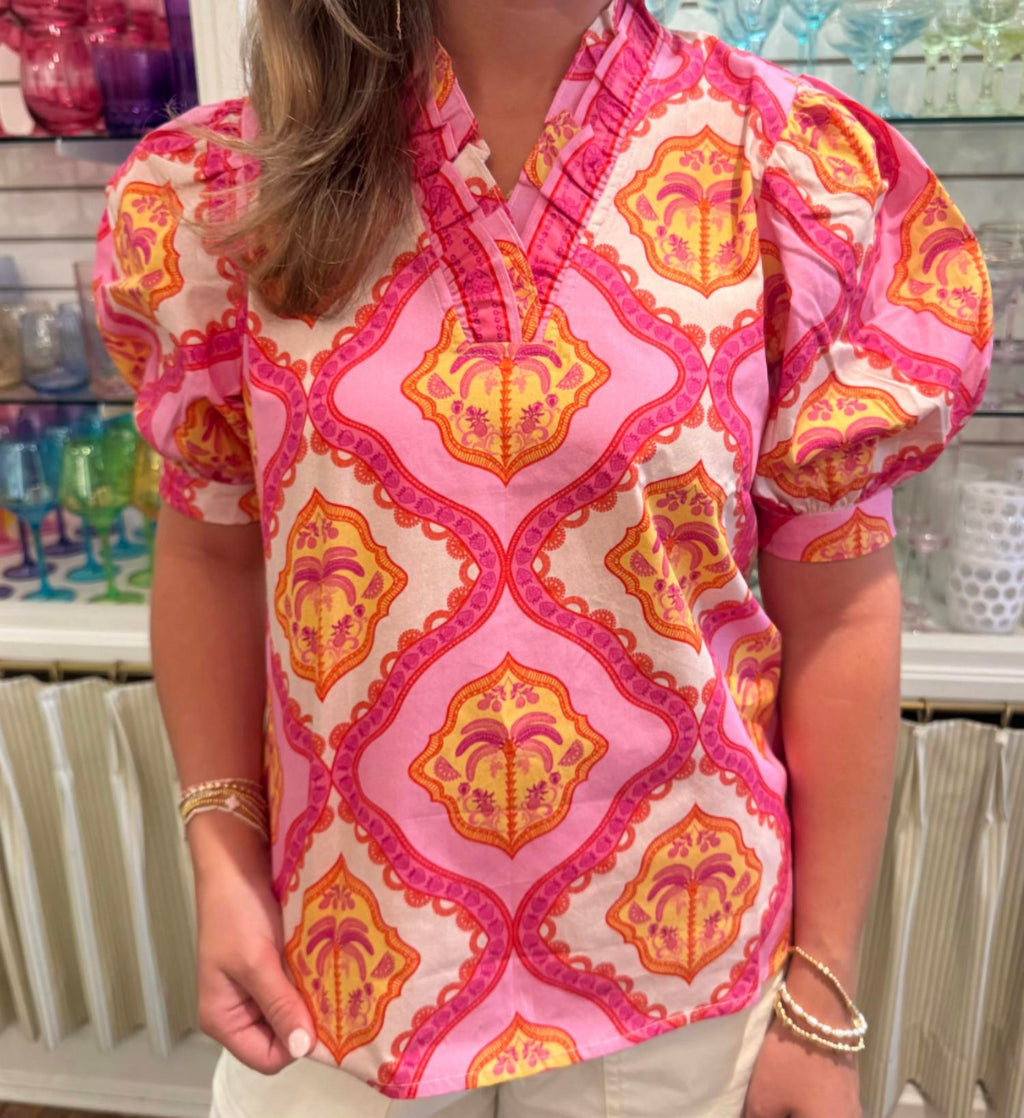 Maude Vivante - Palm Mirage Eva Top