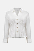 Joseph Ribkoff - Stretch Taffeta Fit & Flare Blouse