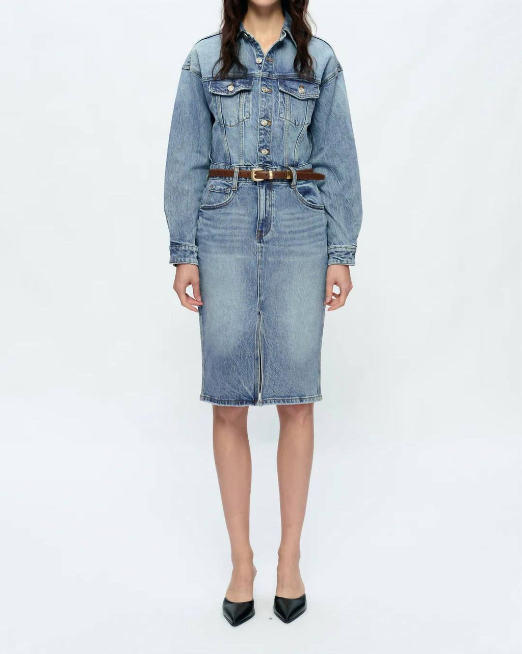 Bayeas - Doris Long Sleeve Denim Dress