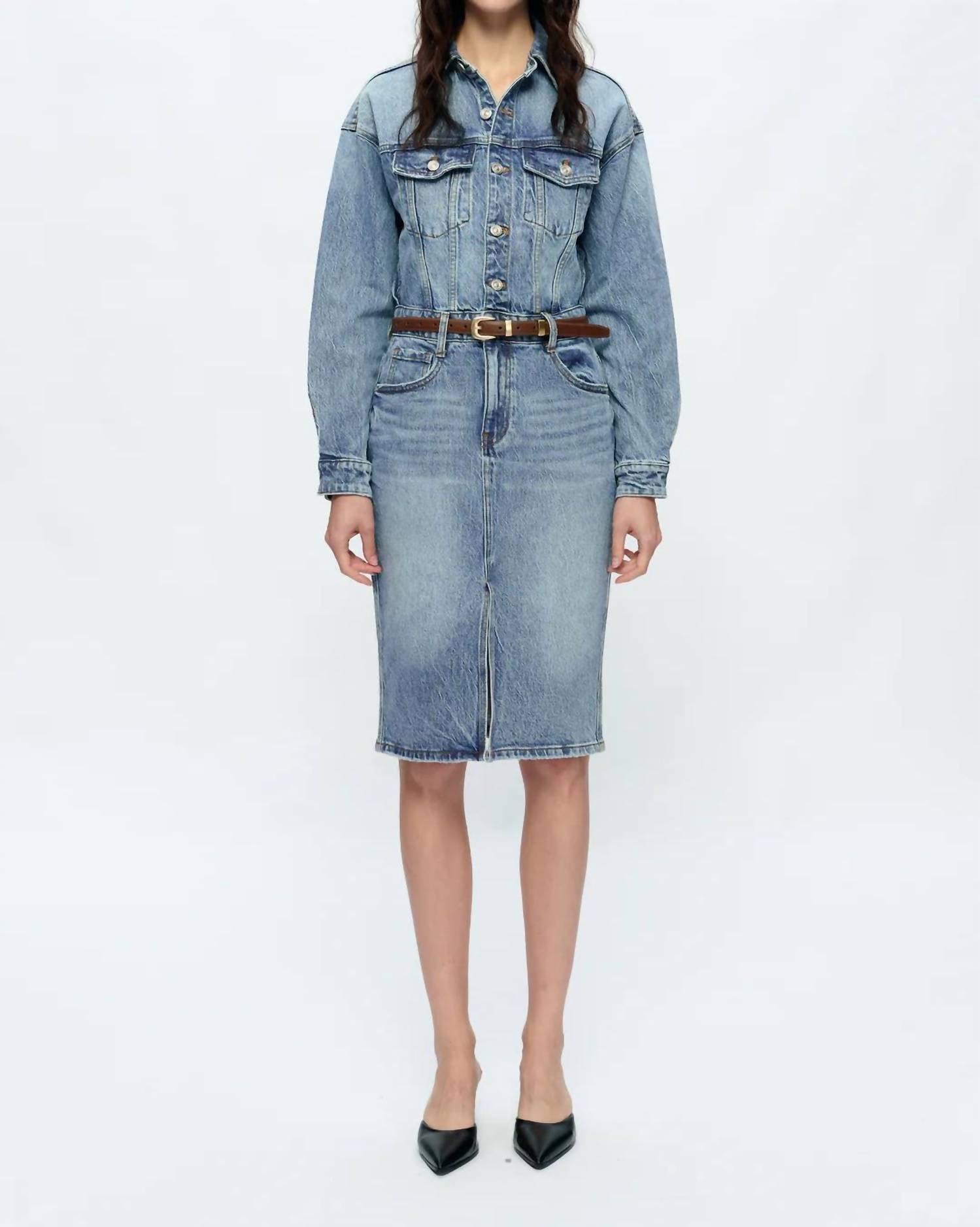 Bayeas - Doris Long Sleeve Denim Dress