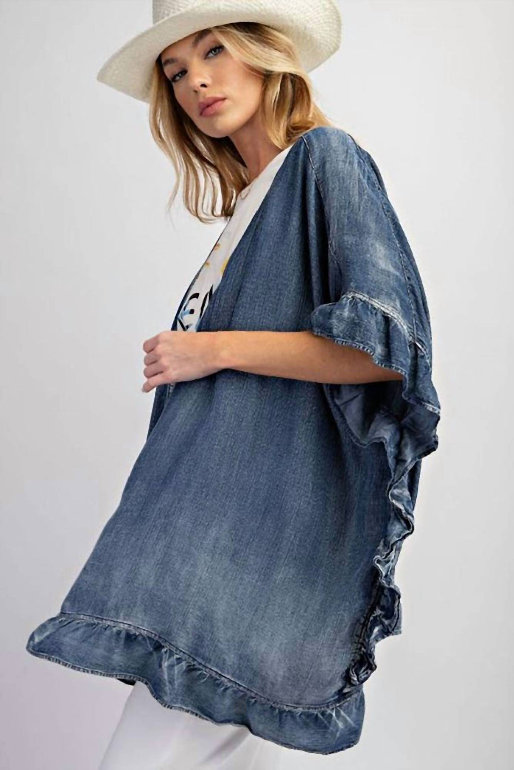 Legend Or Lies - Elbow-Length Tencel Cardigan