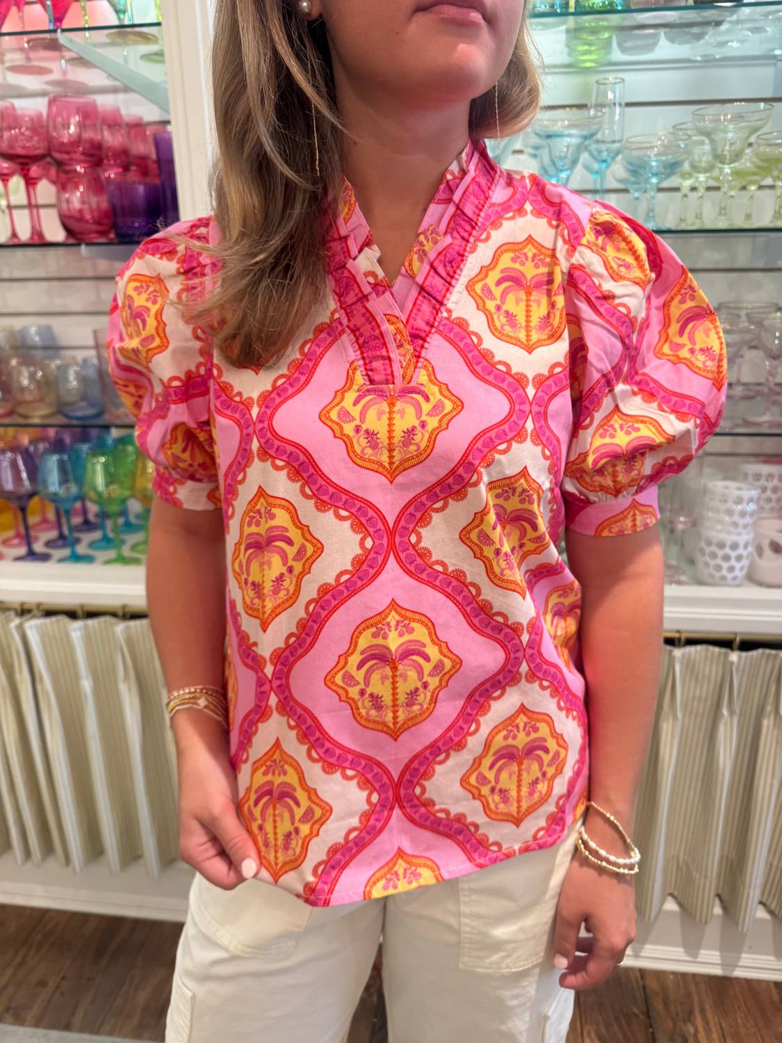 Maude Vivante - Palm Mirage Eva Top