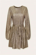 Dress Forum - Pleated Tie Waist Mini Dress