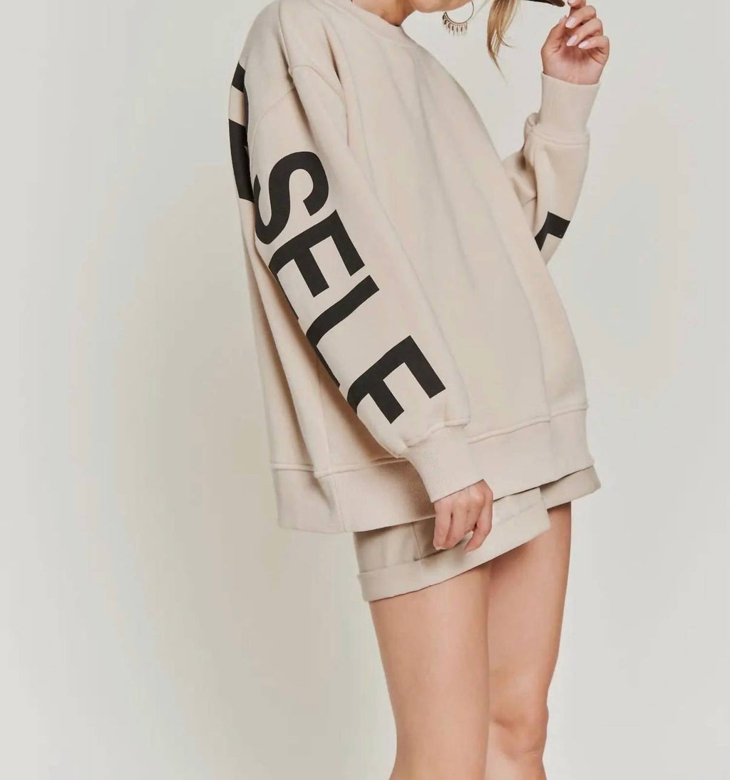 Jade By Jane - Be Yourself Love Yourself Oversized Sweatshirt