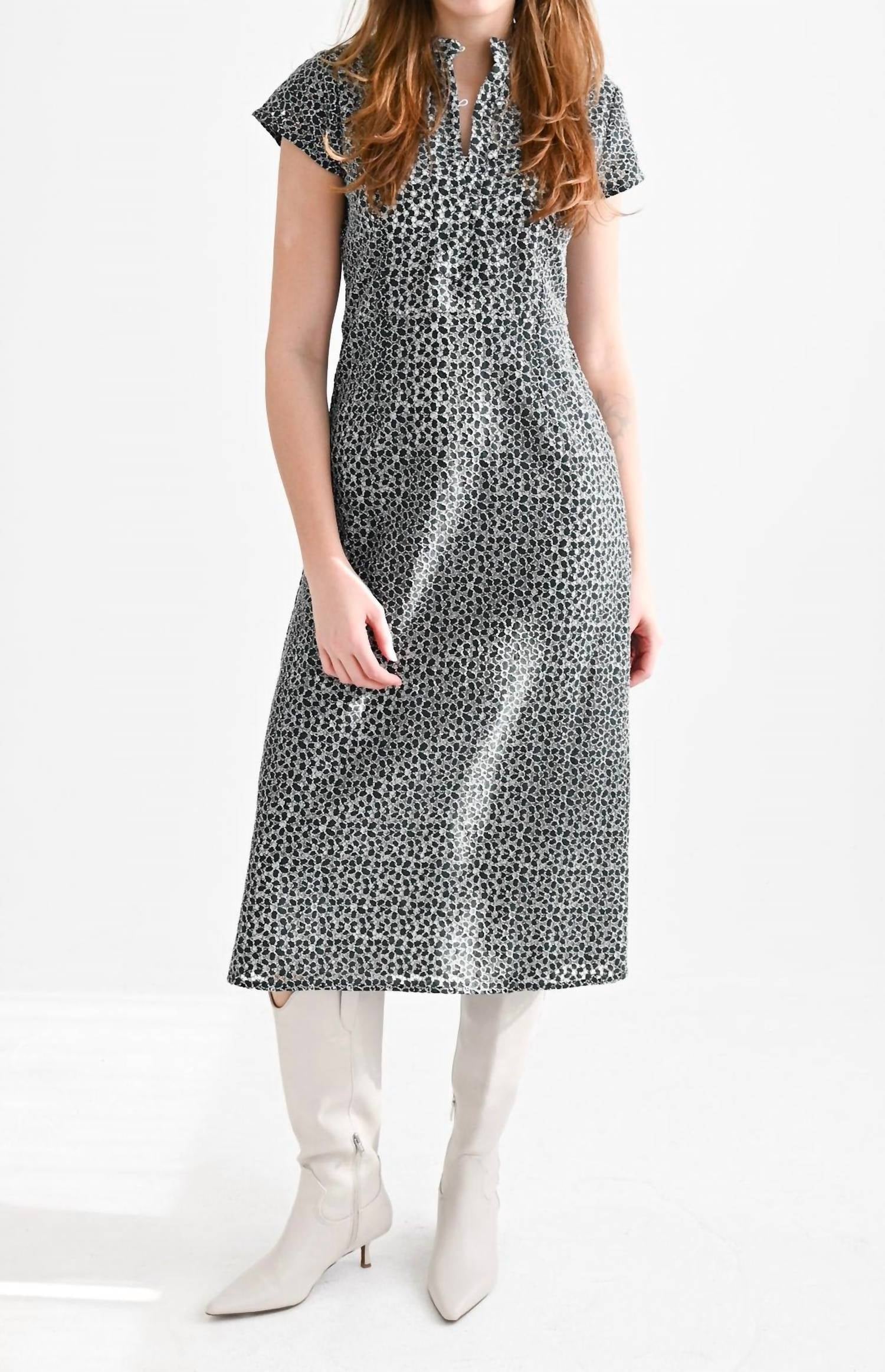 Never A Wallflower - Column Midi Dress