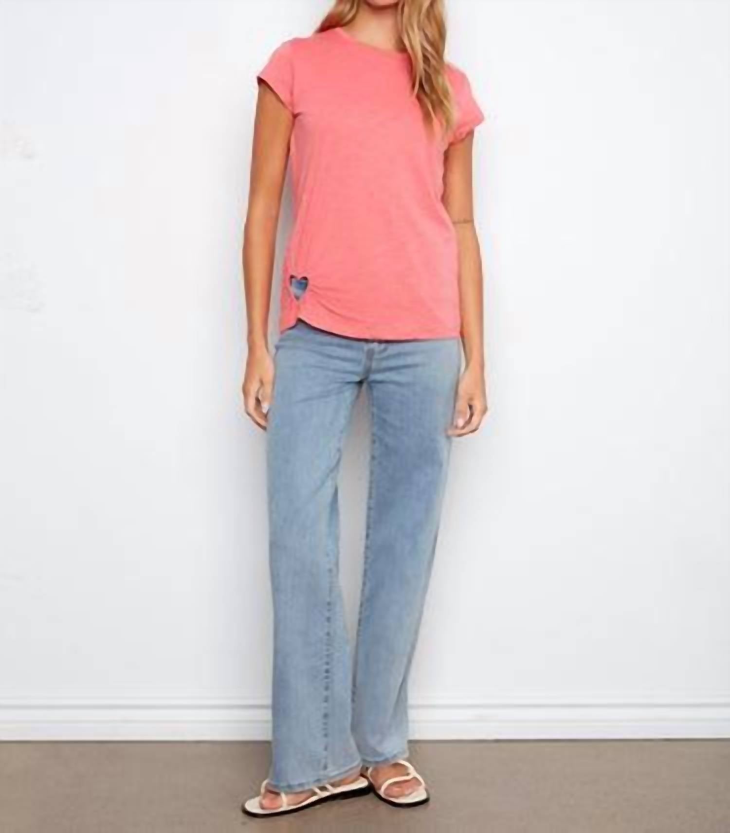 Charlie B - Organic Cotton Heart Cut-out T-shirt