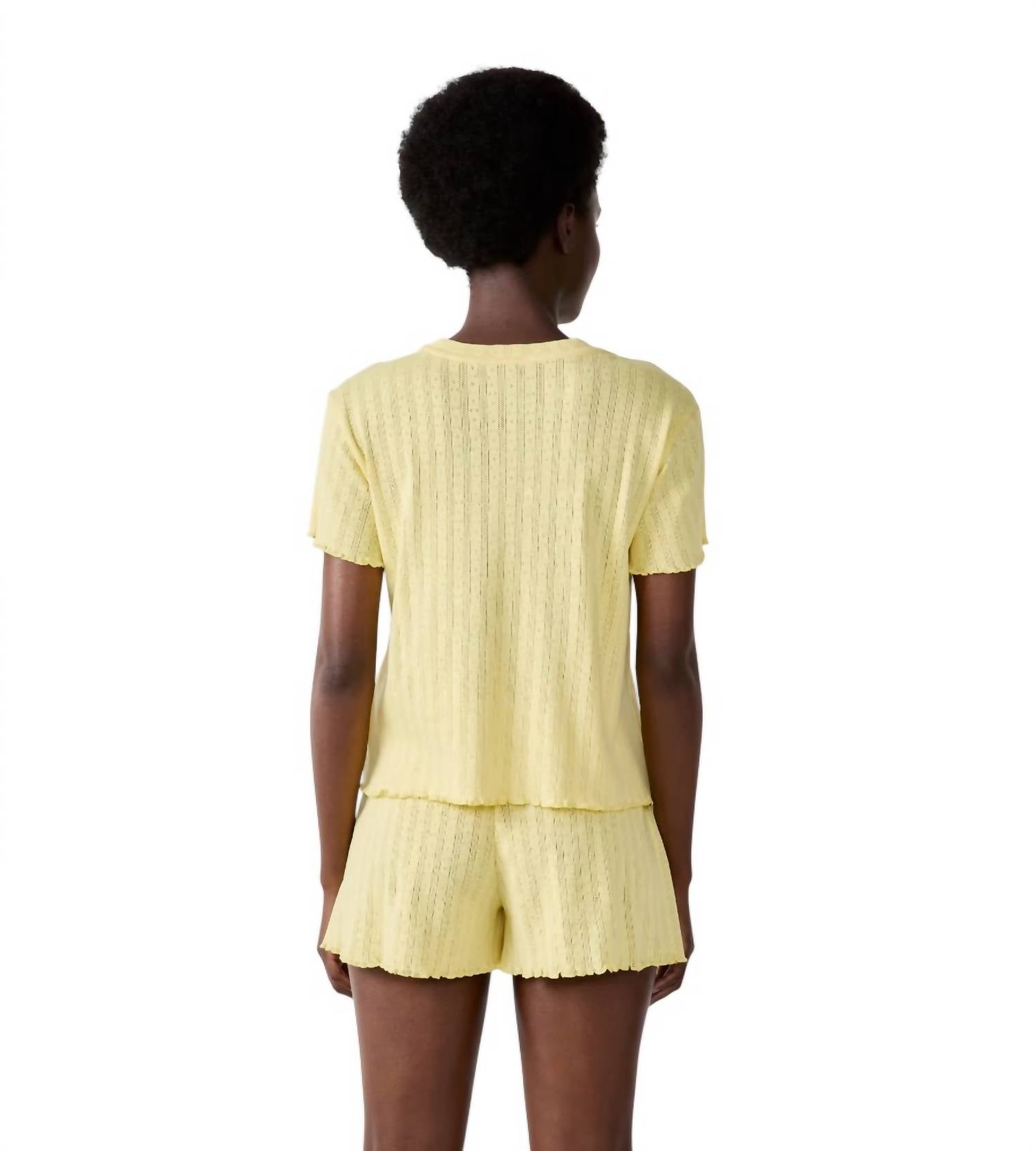 Leset - Pointelle Slim Fit Tee