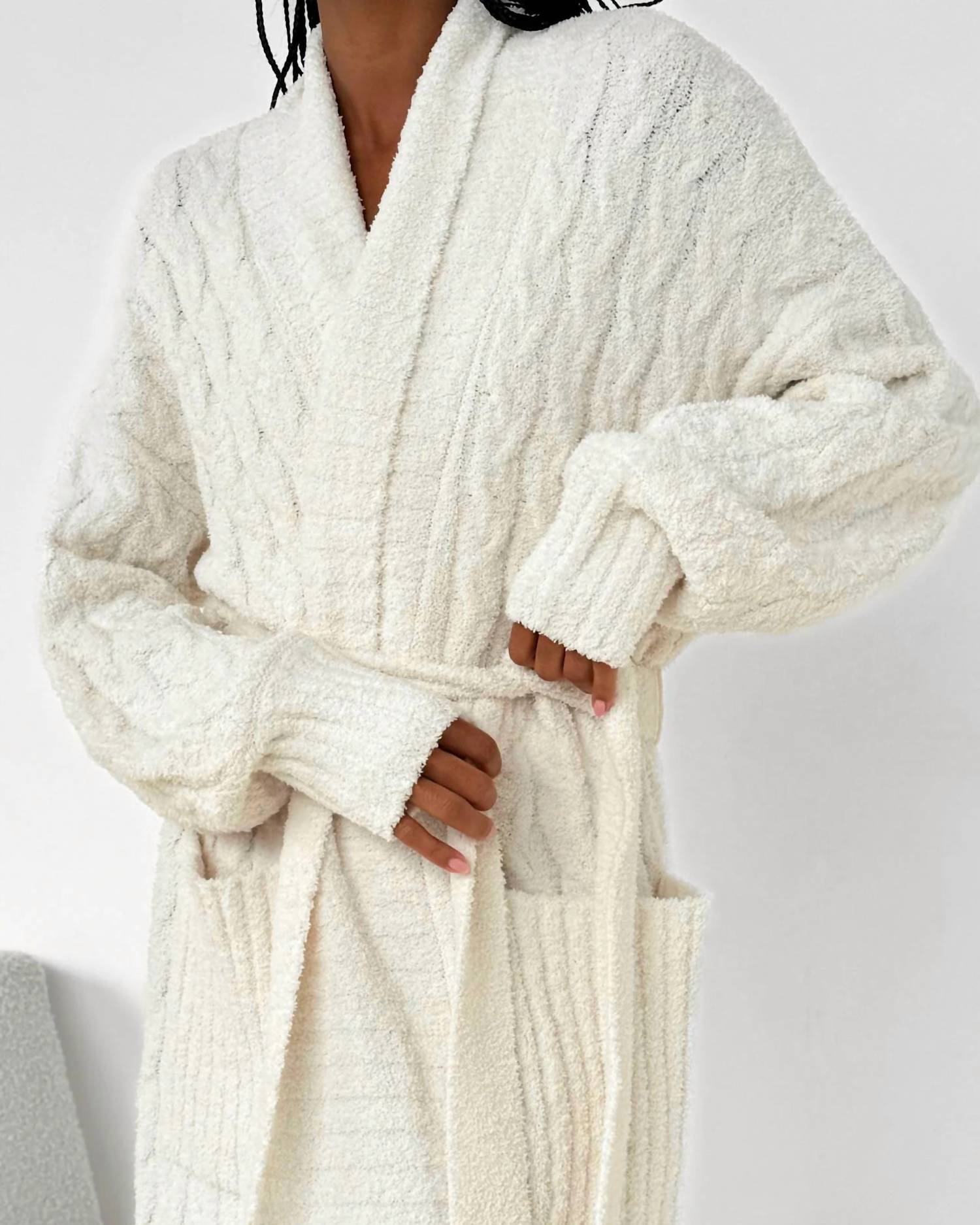 Splendid - Cozy Fuzzy Pj Cable Robe