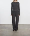 Enza Costa - CASHMERE NEW CLASSIC LONG SLEEVE CREW TOP