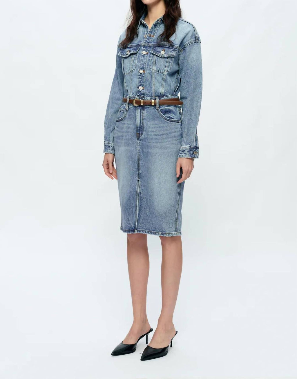 Bayeas - Doris Long Sleeve Denim Dress